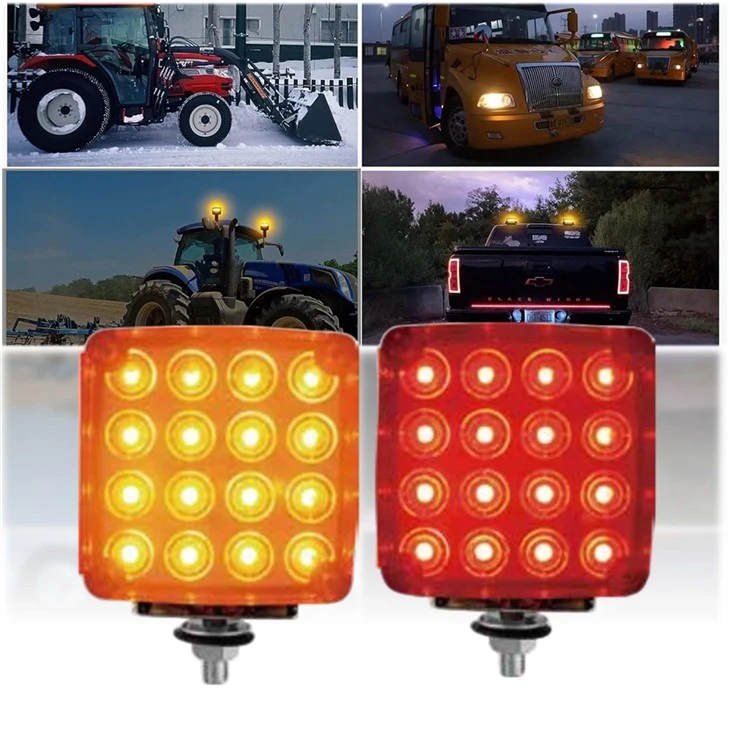 Światła obrysowe boczne 32LED, bursztynowe, czerwone, białe, boczne DC12V-24V do modernizacji/modernizacji
