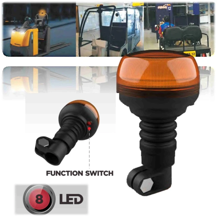 Nowy certyfikat ECE R65 24V obrotowa dioda LED dużej mocy bursztynowa soczewka ostrzegawcza światło ostrzegawcze IP66 wodoodporny ABS PC ciężarówki bazowe górnictwo